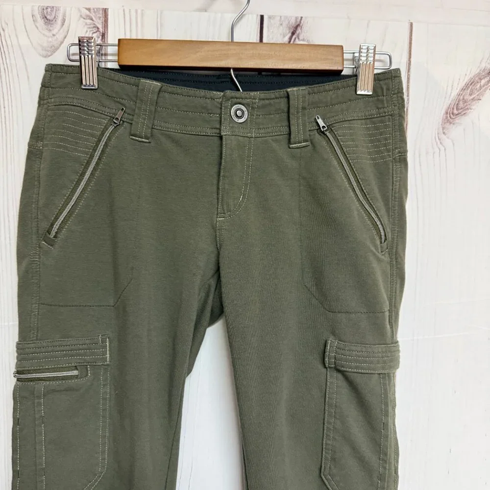 KÜHL Women’s Krush‎ Cargo Pants Size 2 Olive Green Hiking EUC